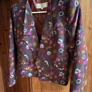 Vintage Valentino Women's Floral Blazer